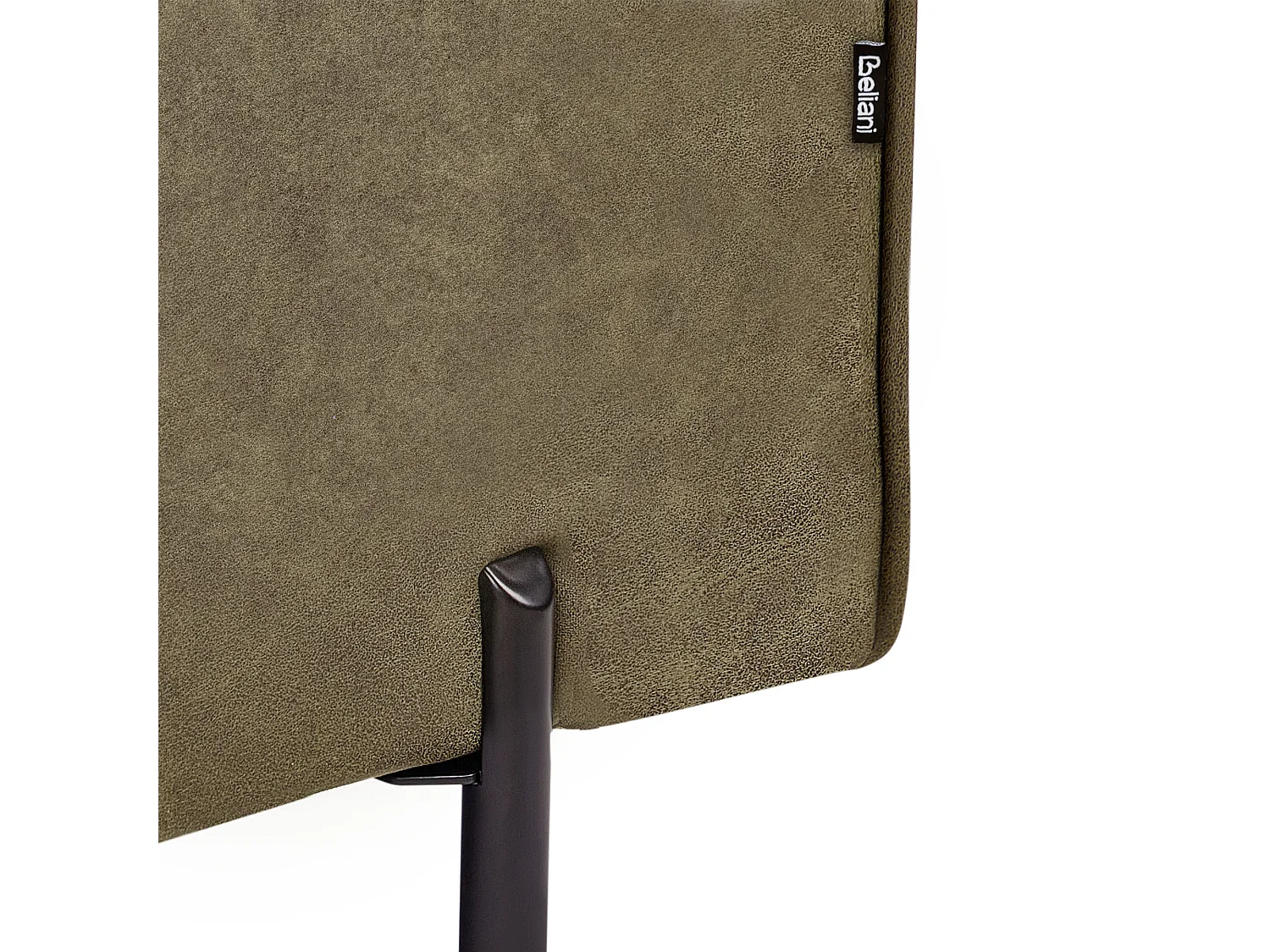 Chaise longue à direita REBAIS Pele sintética Verde