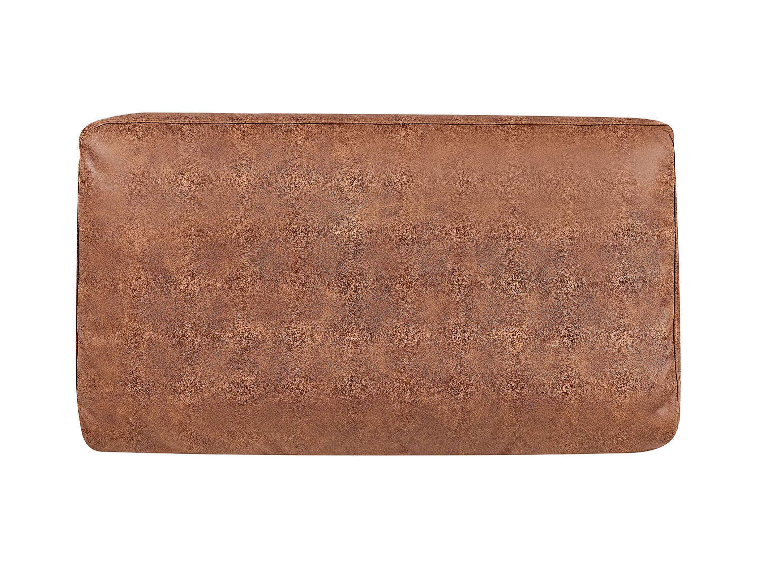 Chaise longue côté droit REBAIS Cuir PU Marron doré