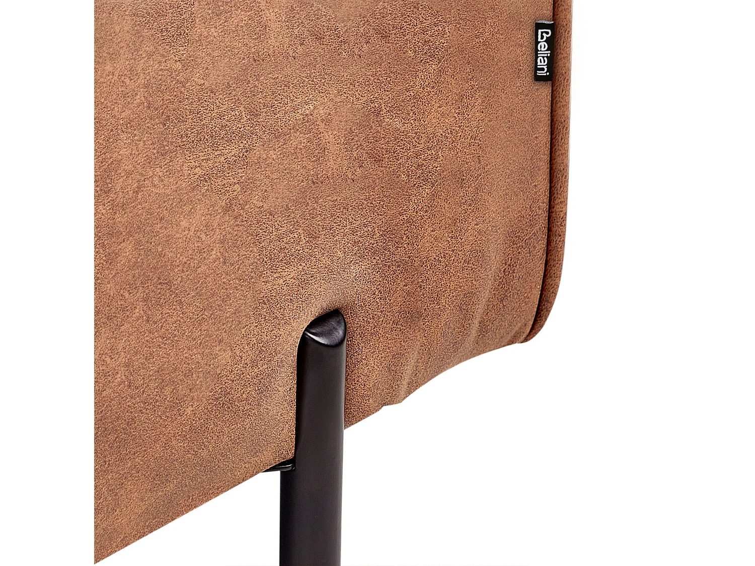 Chaise longue côté droit REBAIS Cuir PU Marron doré