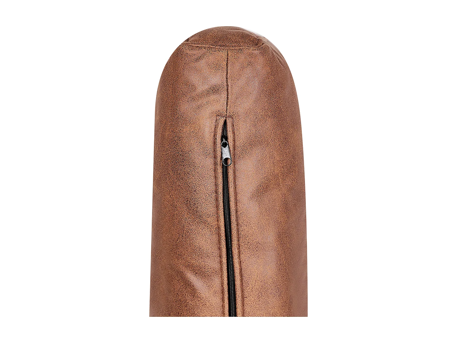 Chaise longue côté droit REBAIS Cuir PU Marron doré