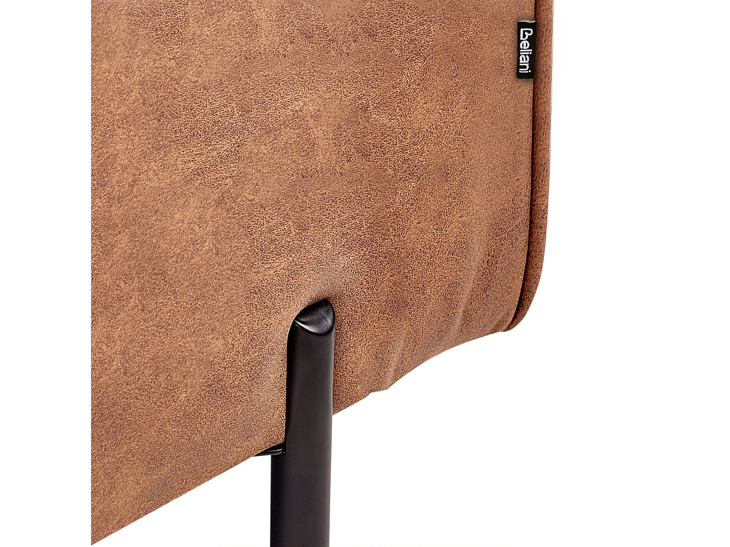 Chaise longue côté droit REBAIS Cuir PU Marron doré