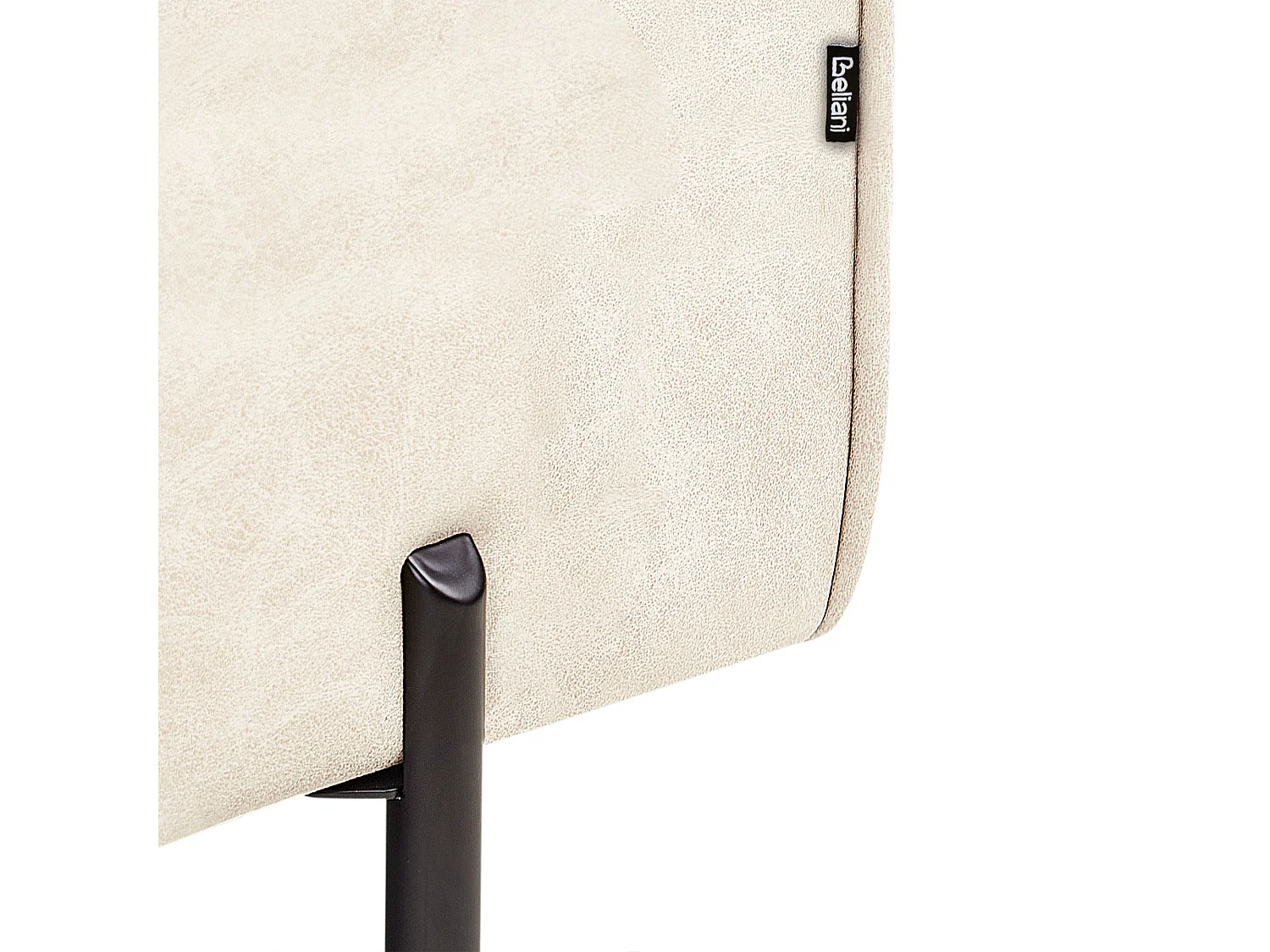 Chaise longue côté droit REBAIS Cuir PU Beige clair