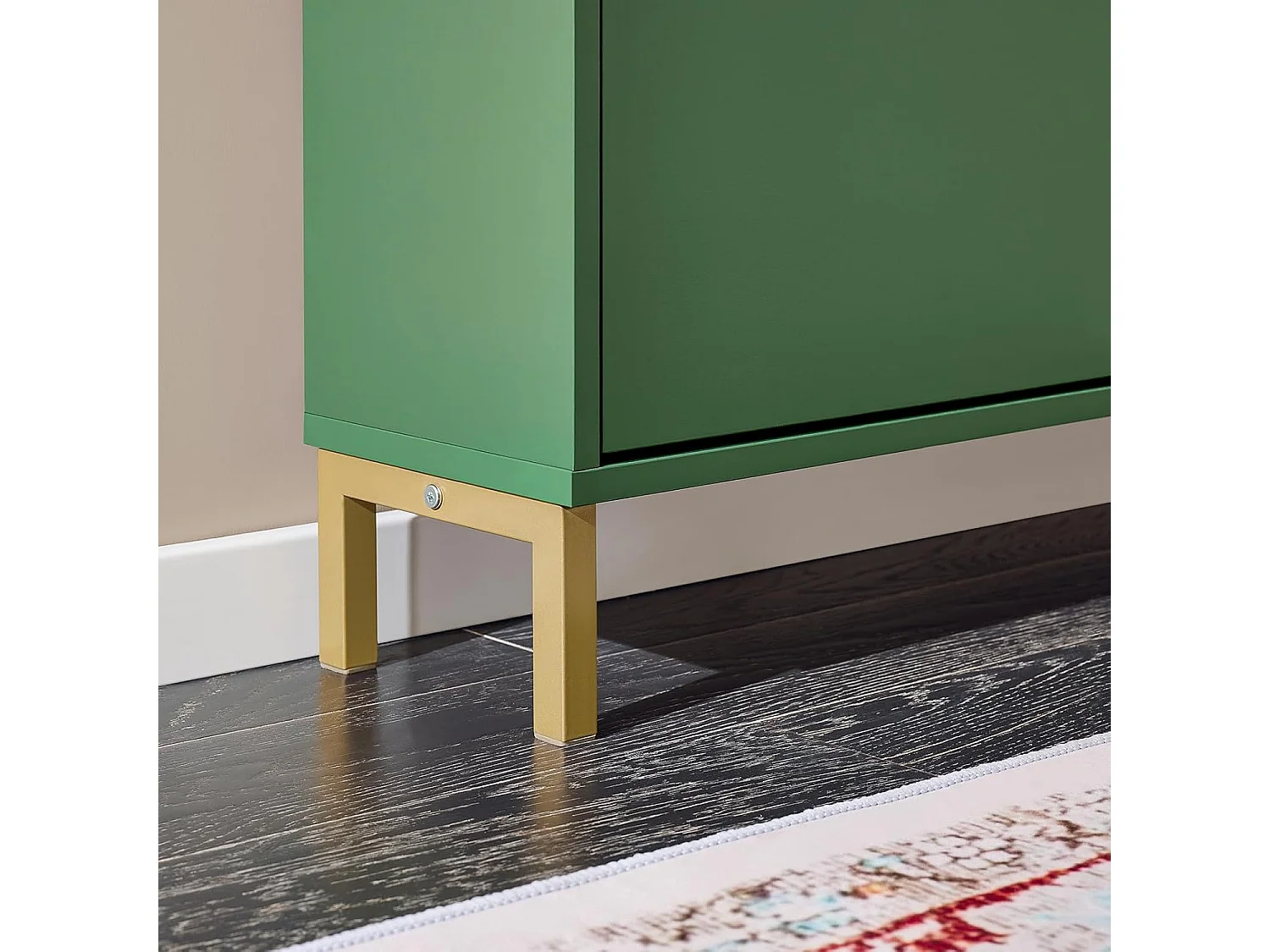 SoBuy FSR100-SY Meuble Chaussure, Meuble d'Entrée, Armoire à Chaussures, Meuble de Rangement, Commode à 4 Abattants