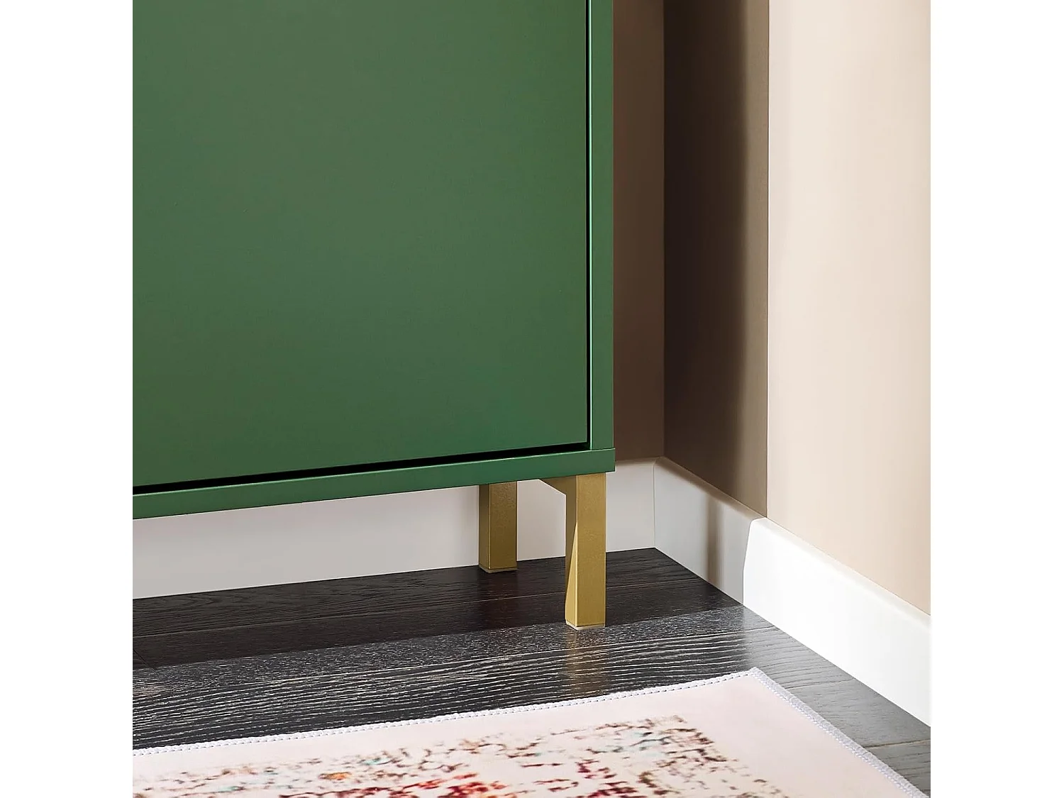 SoBuy FSR100-SY Meuble Chaussure, Meuble d'Entrée, Armoire à Chaussures, Meuble de Rangement, Commode à 4 Abattants