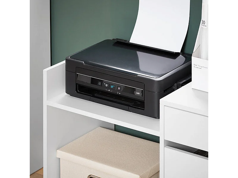 Soporte para Impresora Multifuncional Armario de Oficina ASK02-W SoBuy ES