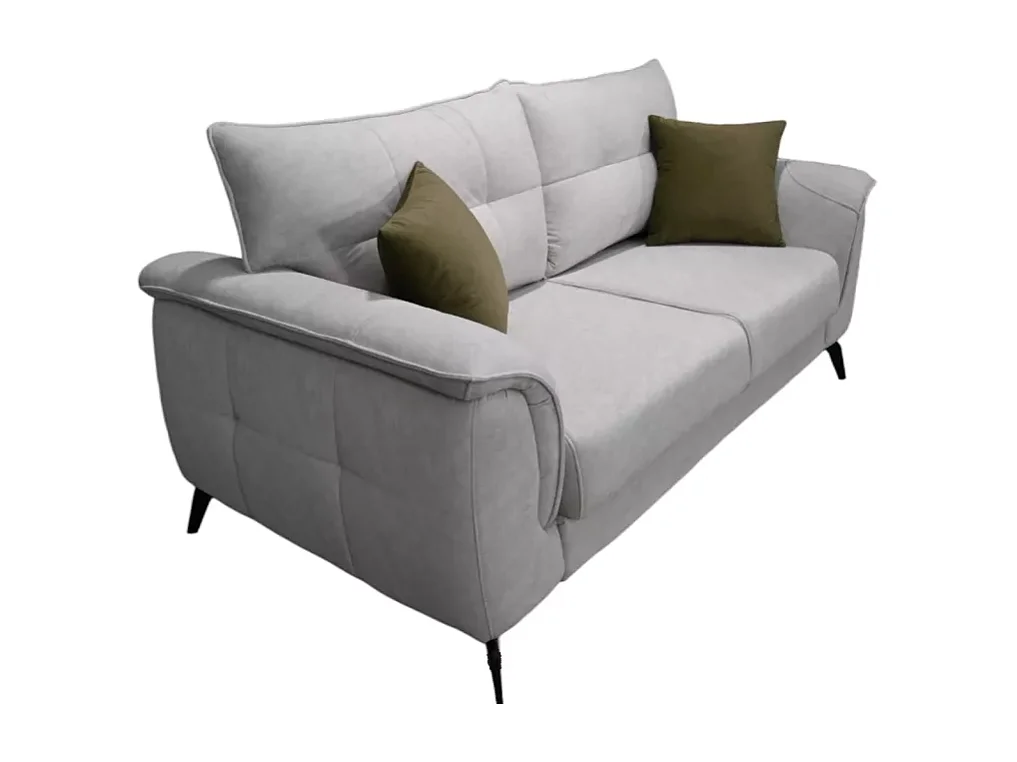 Torino (Set 3+3+1)/Tissu/Gris