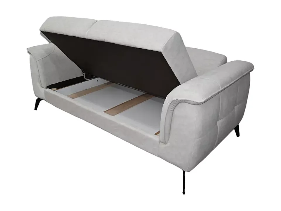 Torino (Set 3+3+1)/Tissu/Gris