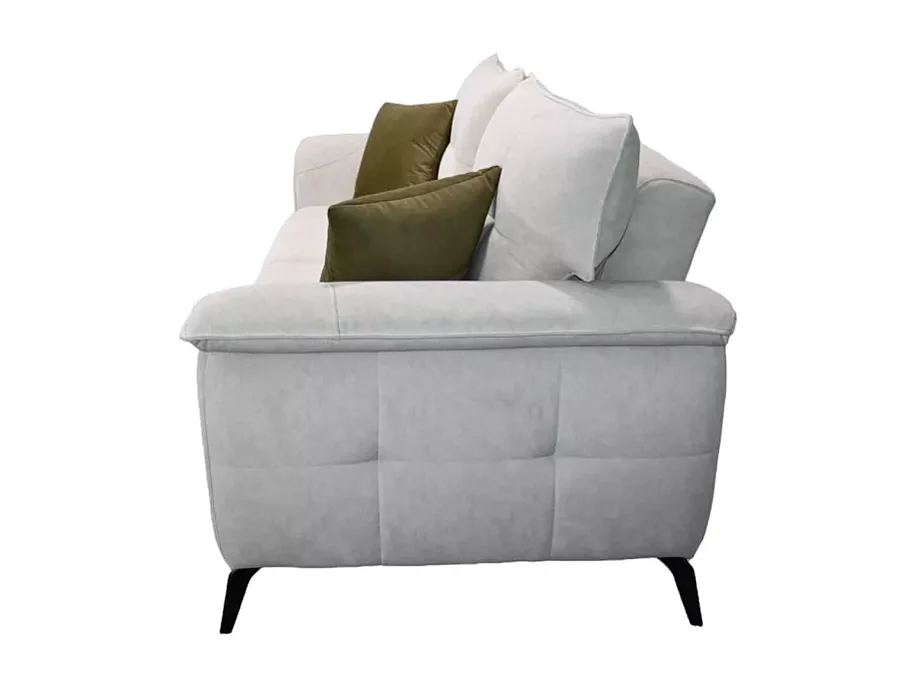 Torino (Set 3+3+1)/Tissu/Gris