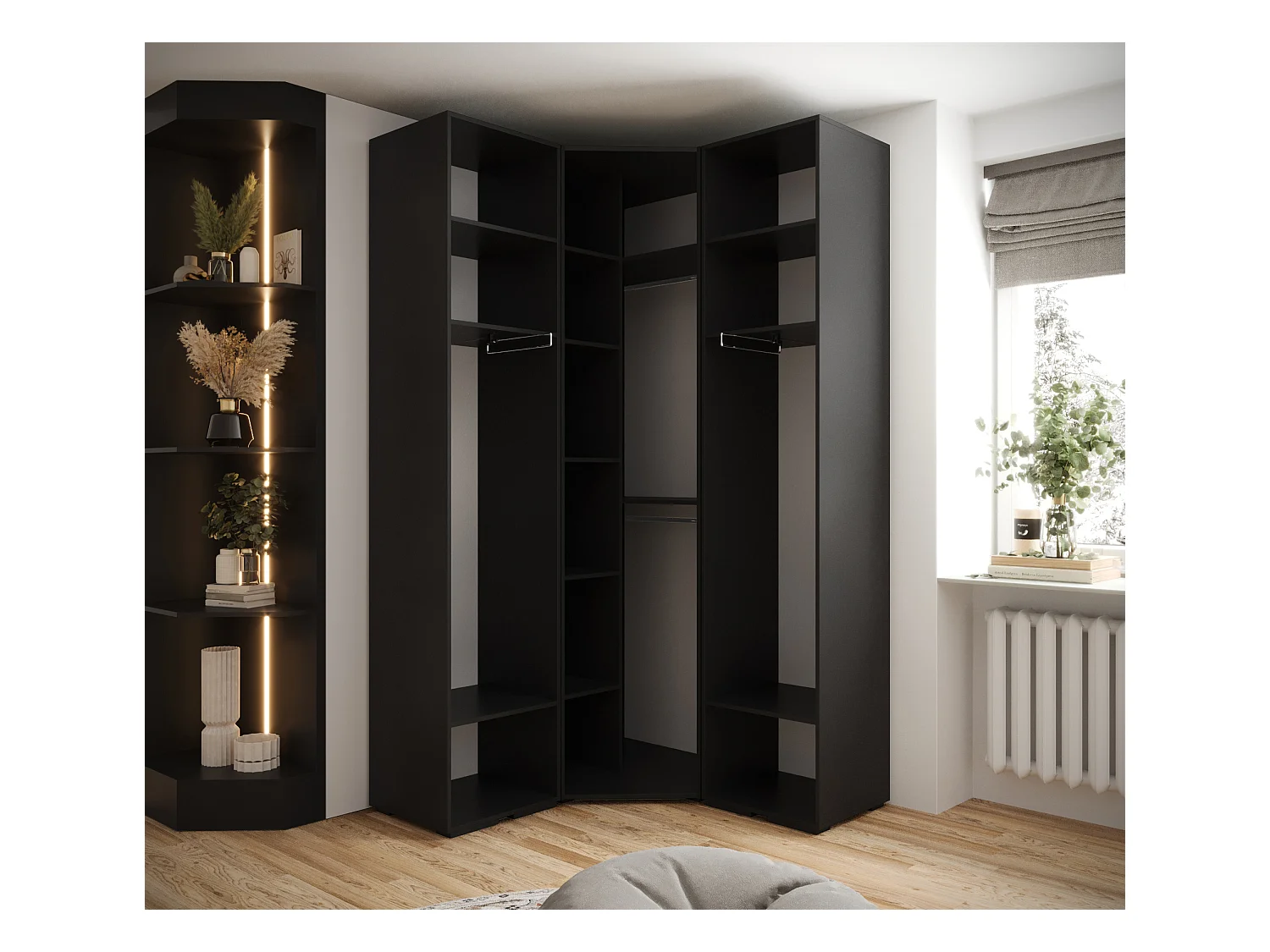 Inova kledingkast Z4 236,7/132/47