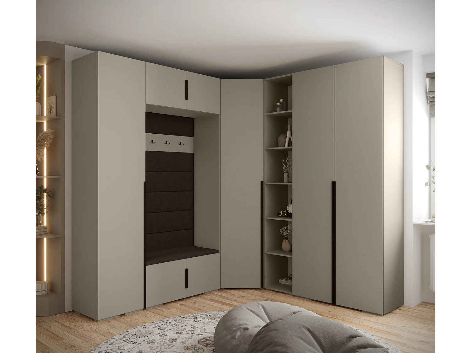 Inova 1 armario con puertas batientes 236,7/232/47