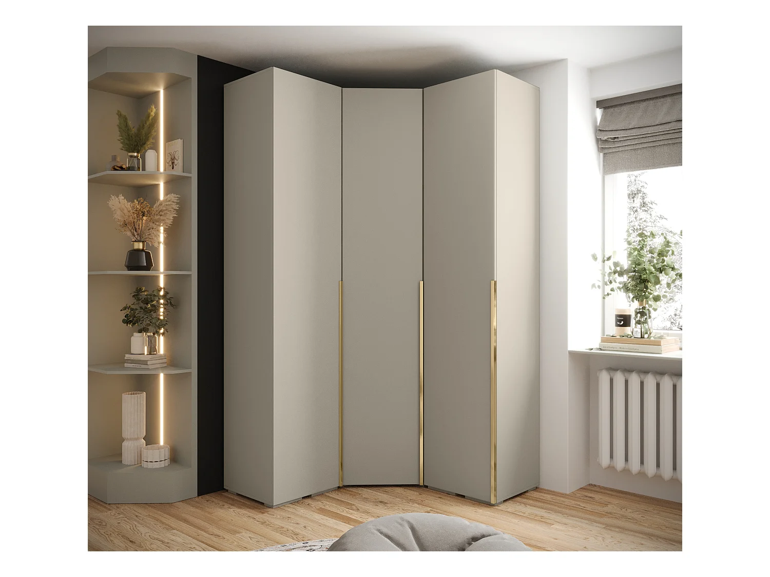 Inova 1 armario con puertas batientes 236,7/132/47