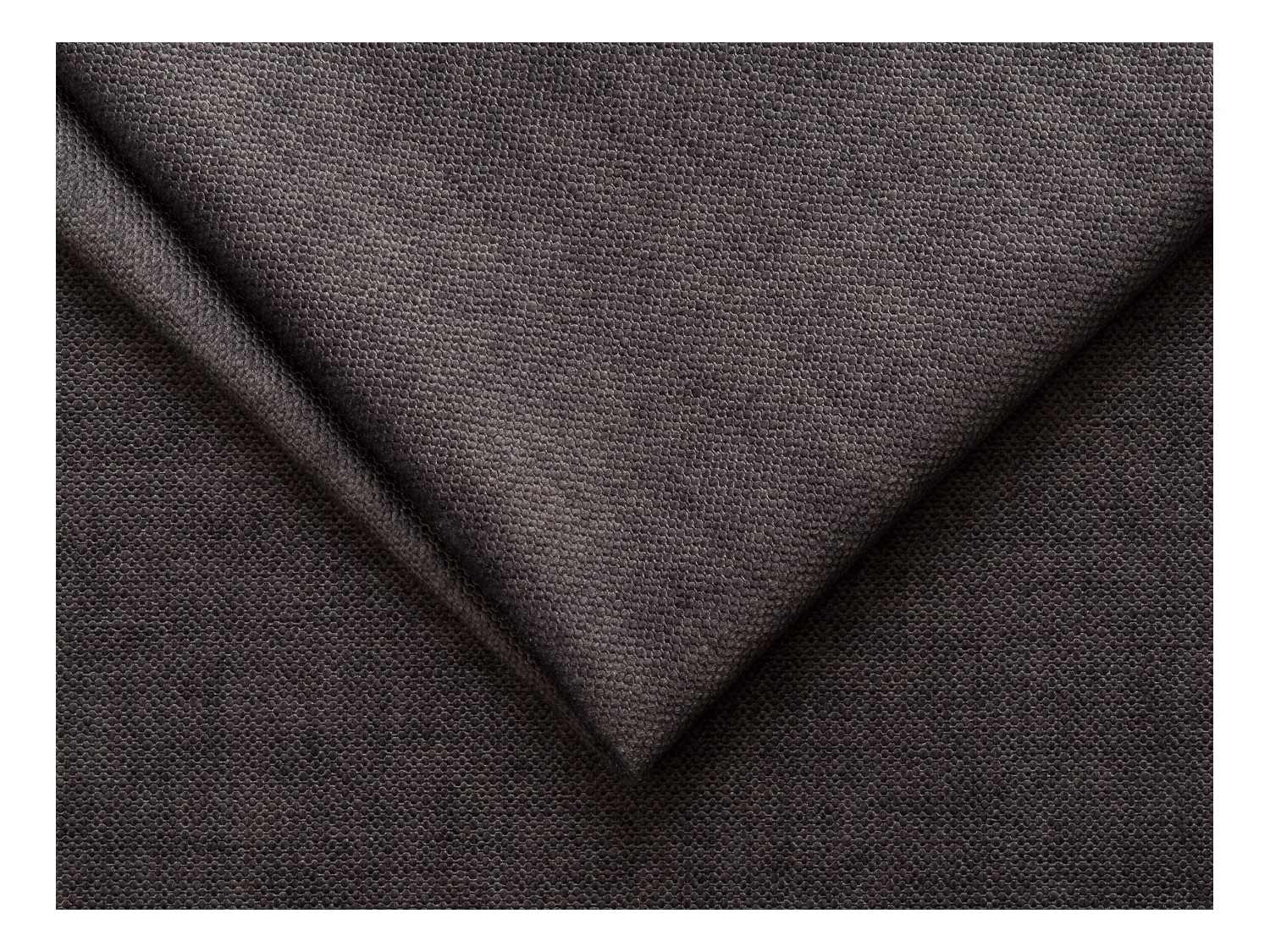 Canapé d'angle droit en tissu chenille et velours gris NIVORIA