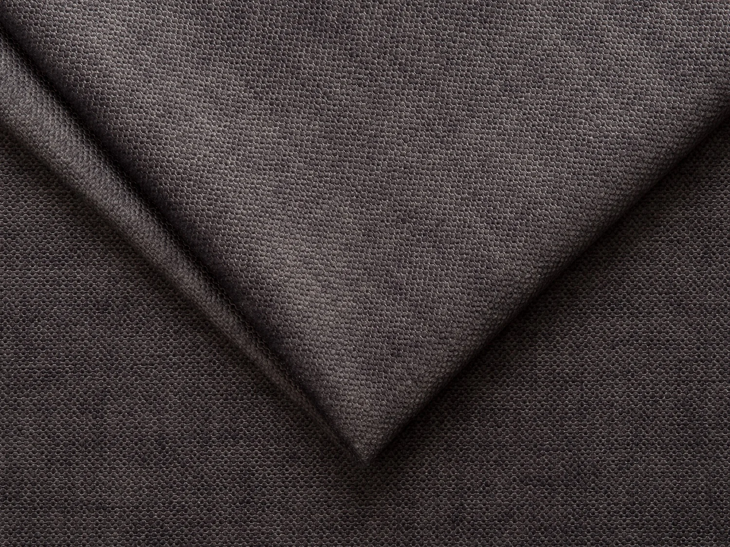 Canapé d'angle gauche en tissu chenille et velours gris NIVORIA