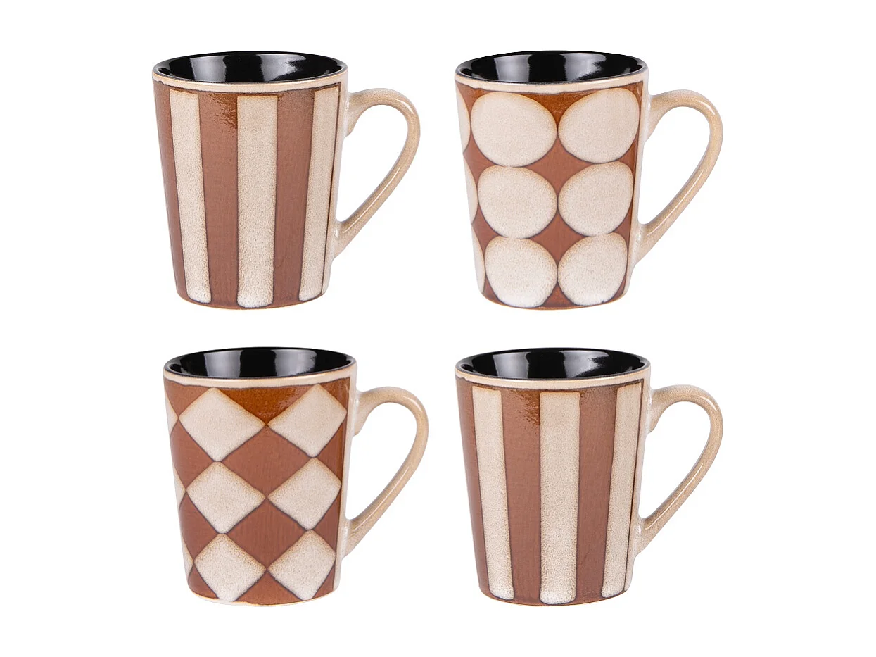 Coffret de 4 mugs Shelby 40 cl