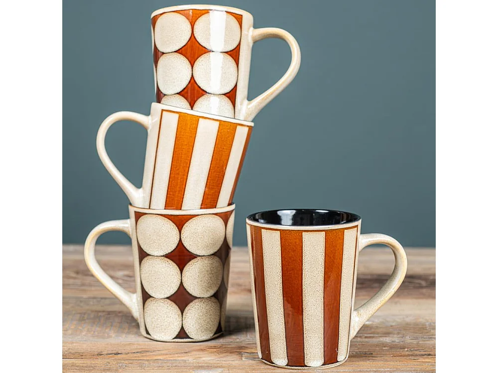 Coffret de 4 mugs Shelby 40 cl