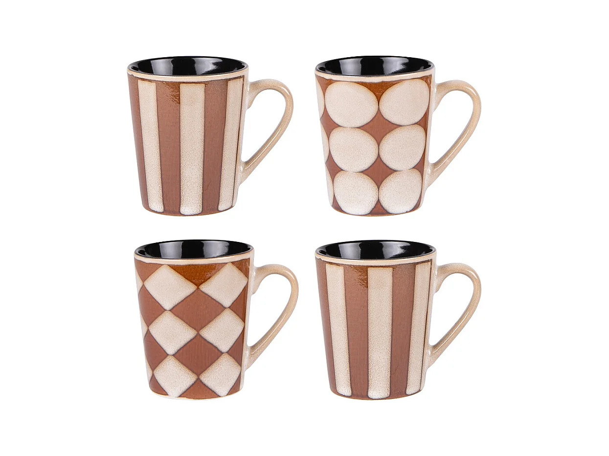 Coffret de 4 mugs Shelby 40 cl