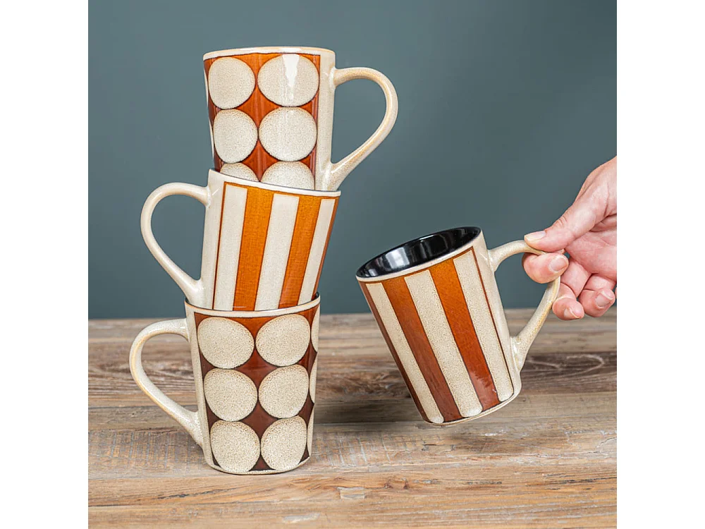 Coffret de 4 mugs Shelby 40 cl