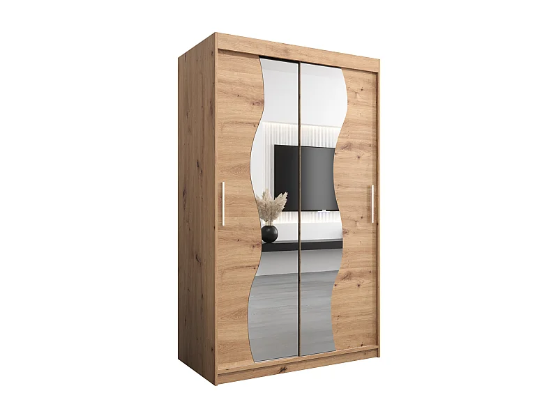 ARMOIRE MADRYT À PORTES COULISSANTES 200/120/62 2 Portes (Artisan/Artisan)