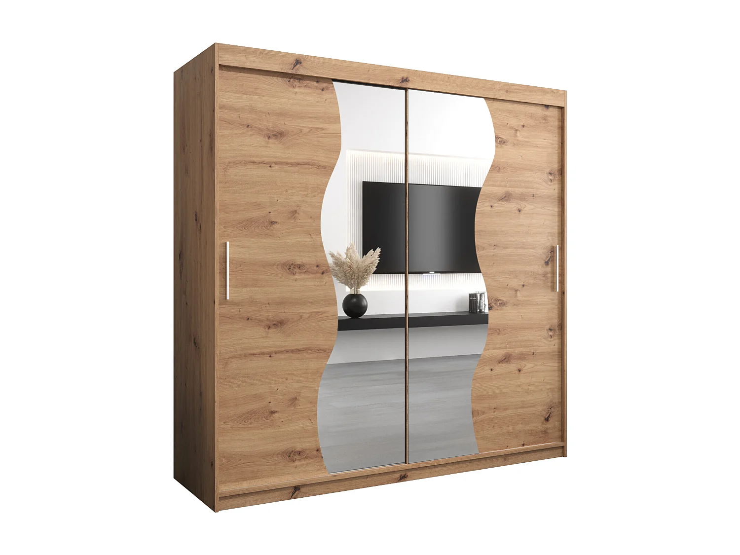 ARMADIO MADRYT AD ANTE SCORREVOLI 200/200/62 2 porte (Artisan/Artisan)