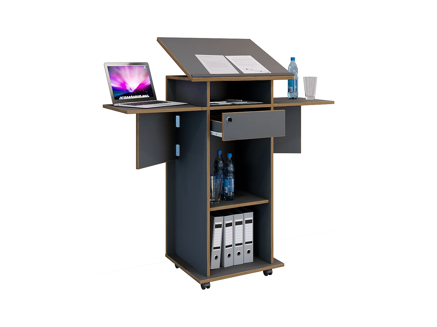 Standing desk Salia Anthracite 0