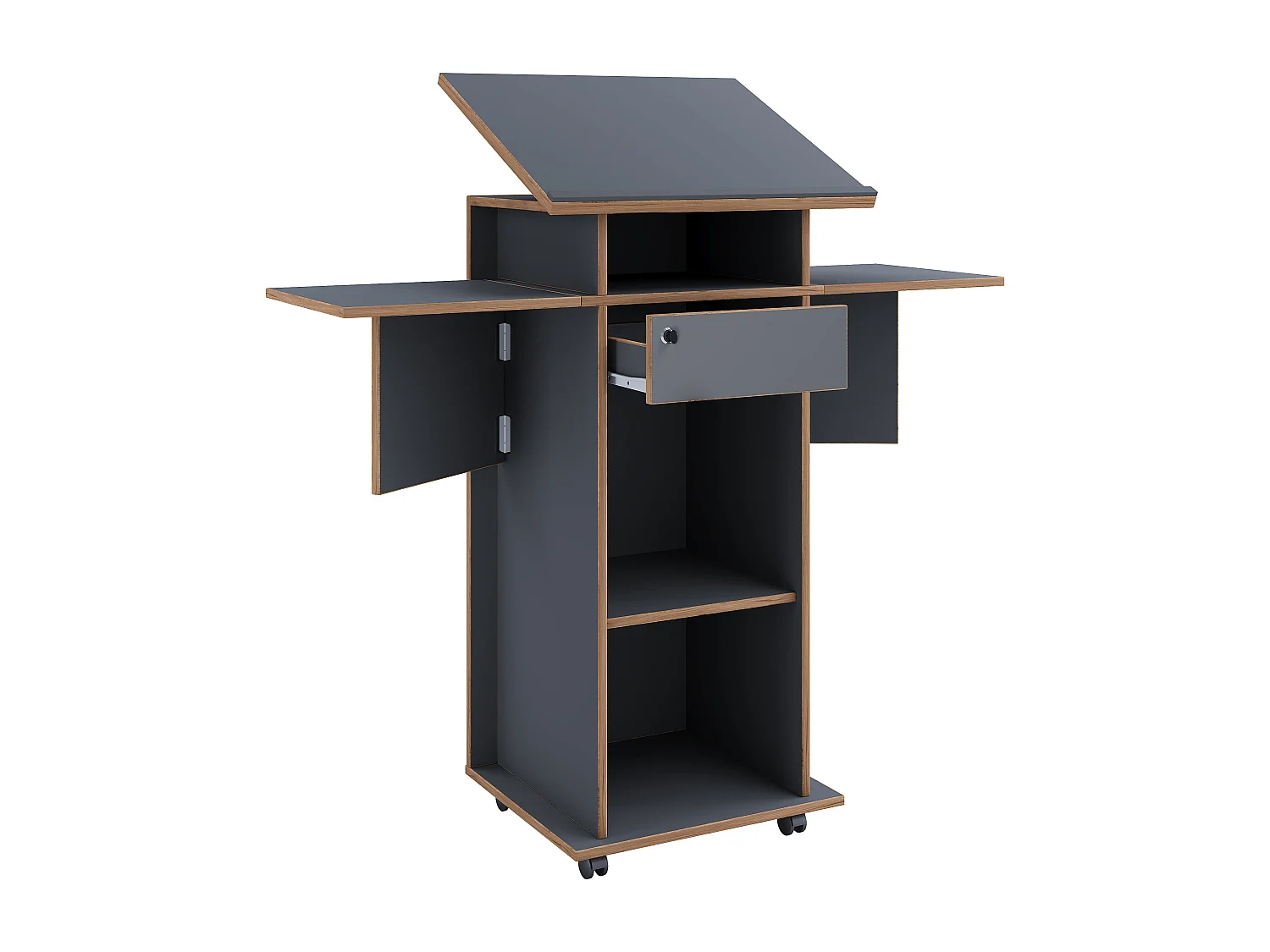 Standing desk Salia Anthracite 0