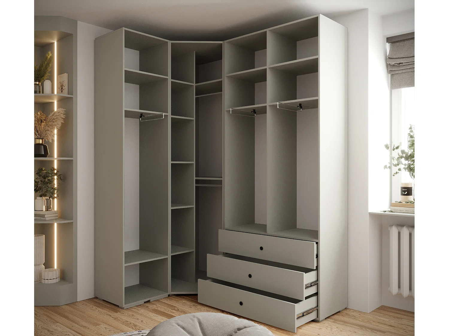 Inova 1 armario con puertas batientes 236,7/182/47