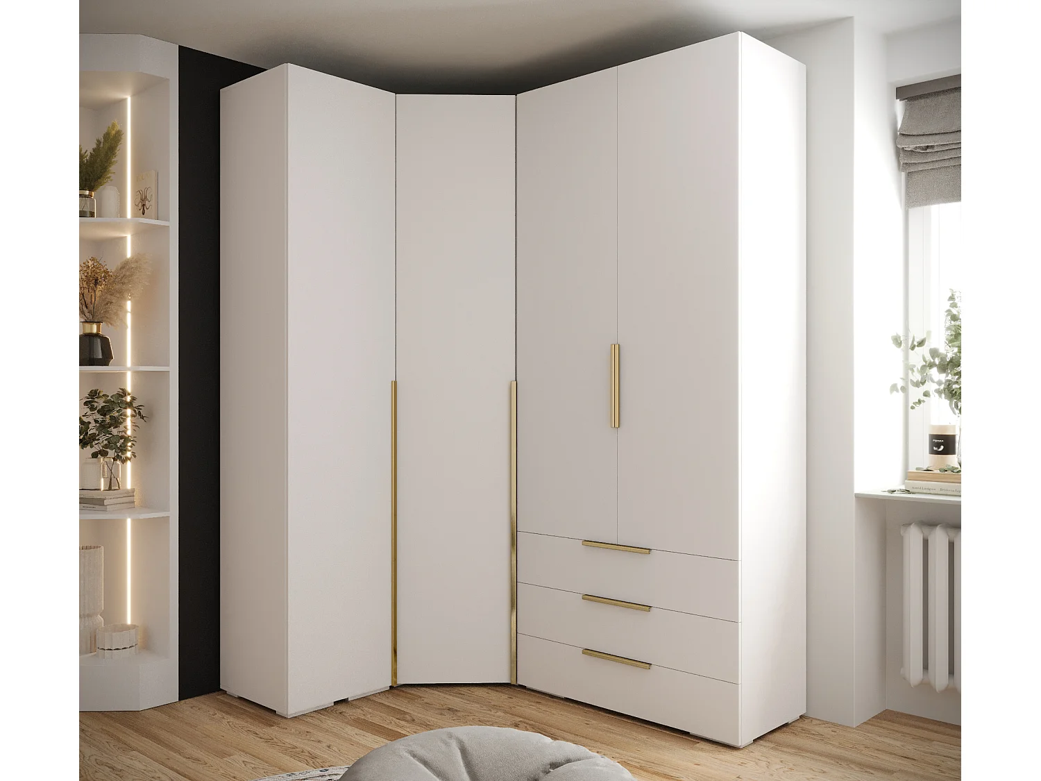 Inova 1 roupeiro com portas de batente 236,7/182/47