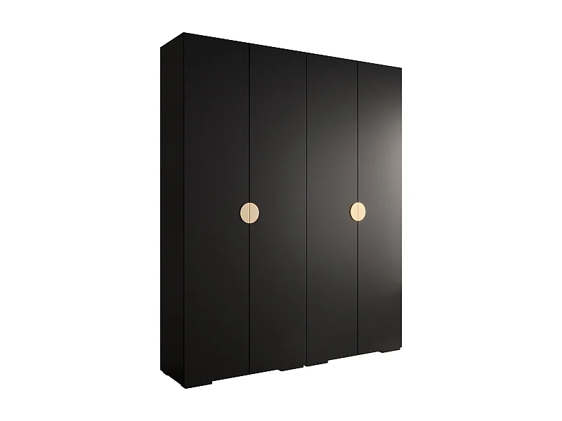 SCHWEBETÜRENSCHRANK INOVA 4 236,7/200/47 (Schwarz/Golden)