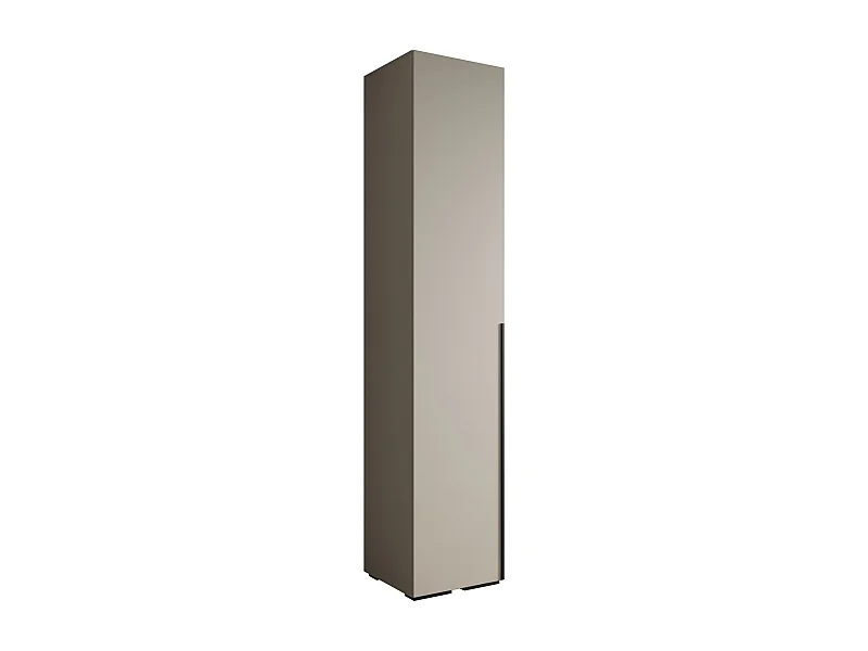 Inova 1 armoire à portes battantes 236,7/50/47 1 porte (Grigio/Nero)