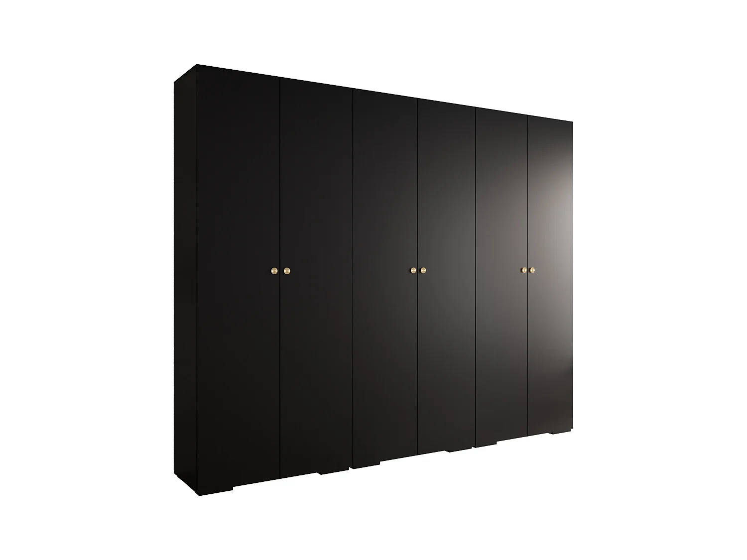 SCHWEBETÜRENSCHRANK INOVA 2 236,7/300/47 (Schwarz/Golden)