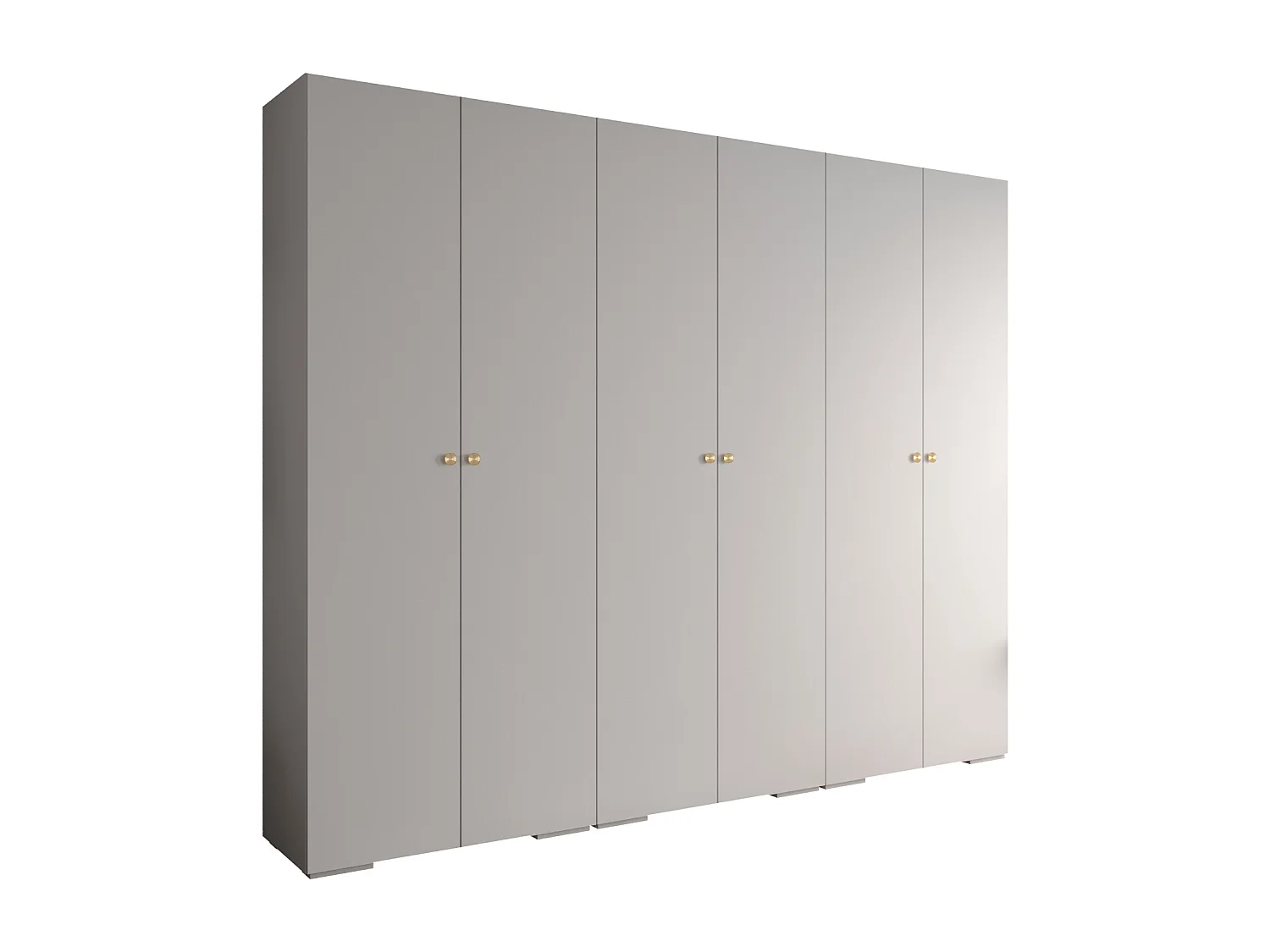 SCHWEBETÜRENSCHRANK INOVA 2 236,7/300/47 (Weiß/Golden)