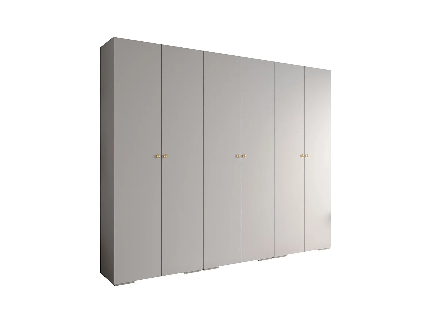 SCHWEBETÜRENSCHRANK INOVA 2 236,7/300/47 (Weiß/Golden)