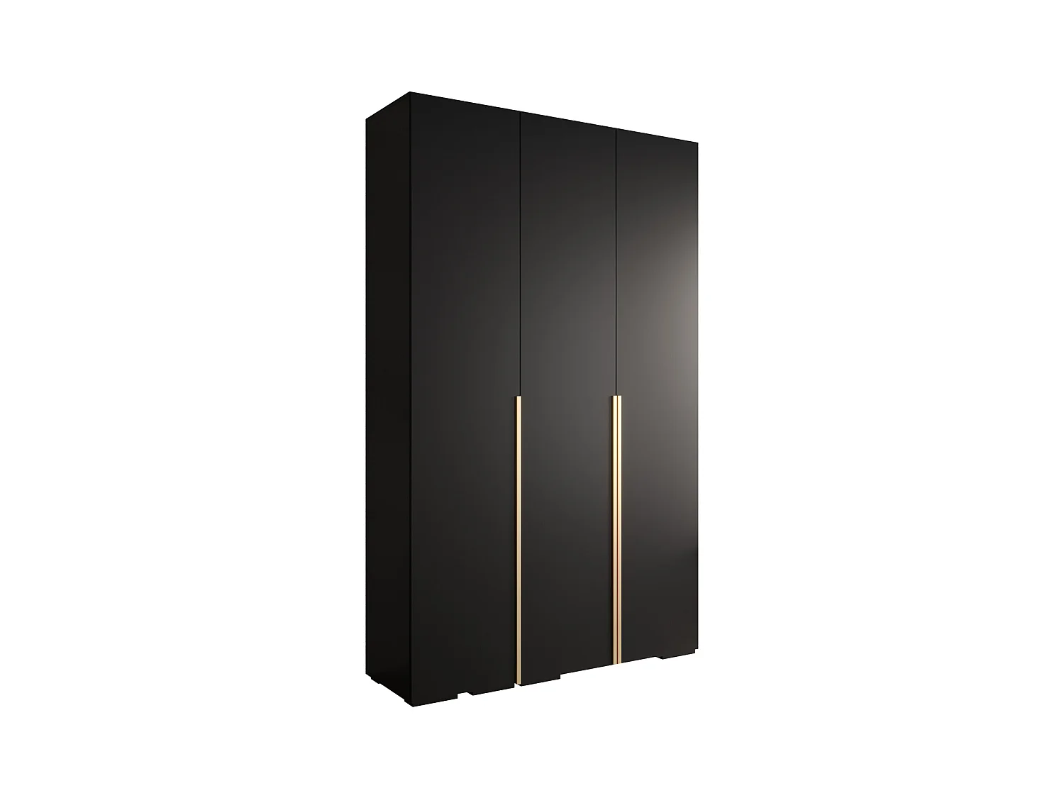 Inova 1 armoire à portes battantes 236,7/150/47 3 porte (Nero/doré)