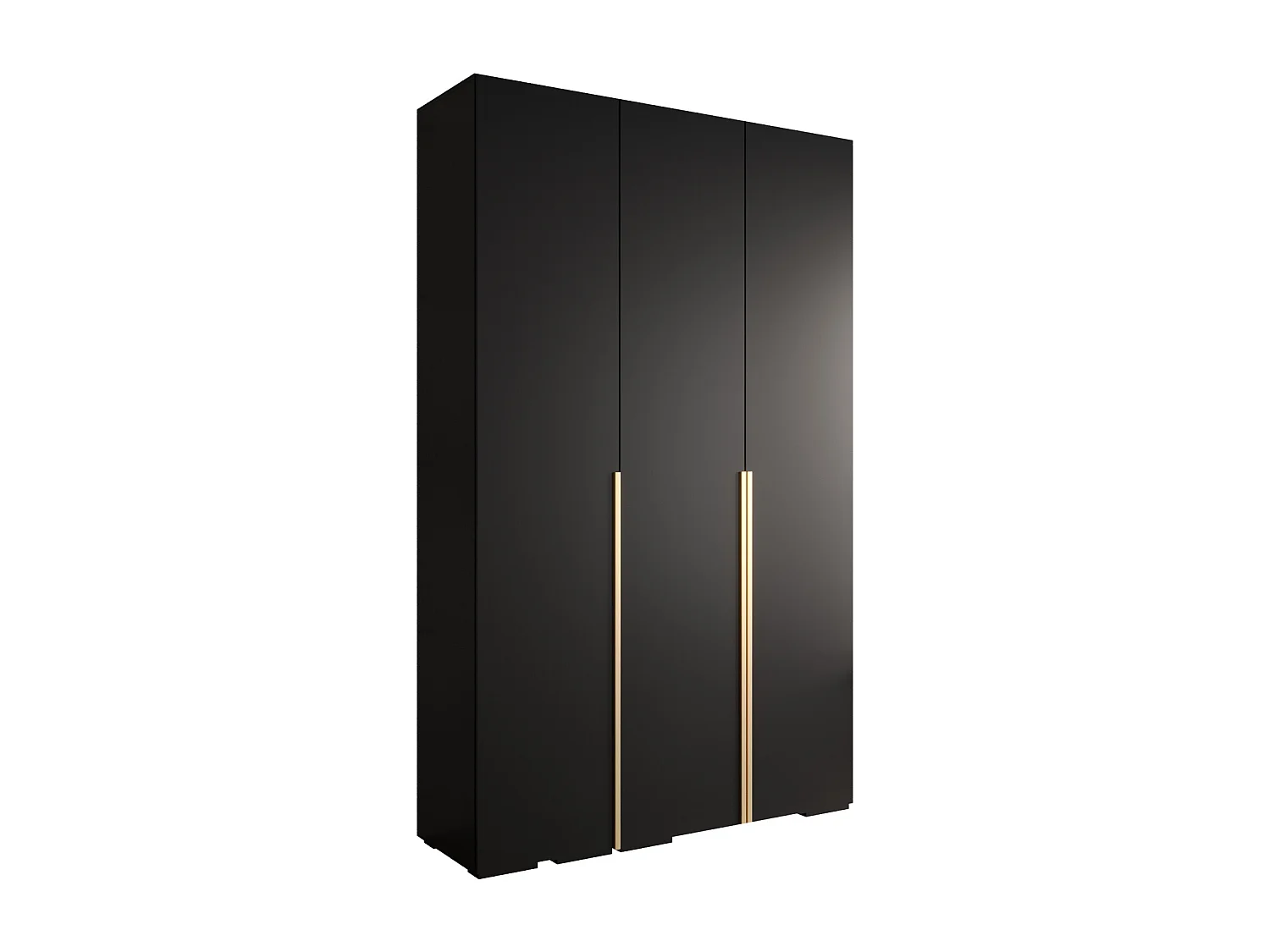 Inova 1 armoire à portes battantes 236,7/150/47 3 porte (Nero/D'oro)