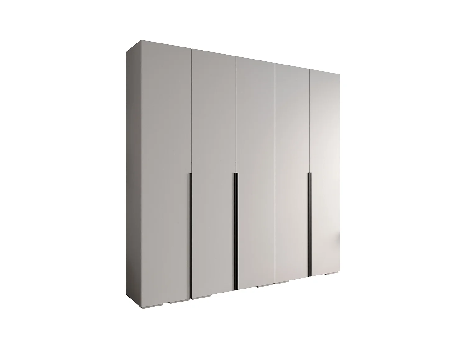 Inova 1 armoire à portes battantes 236,7/250/47 5 porte (blanc/Nero)