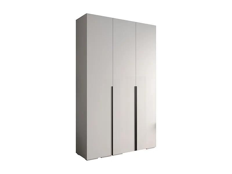 Inova 1 armoire à portes battantes 236,7/150/47 3 porte (blanc/Nero)