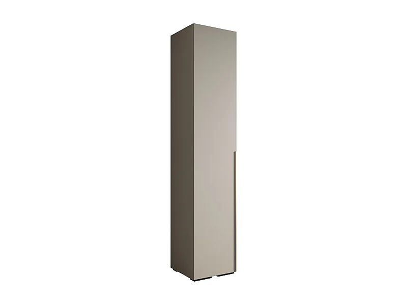 Inova 1 armoire à portes battantes 236,7/50/47 1 porte (Grigio/doré)