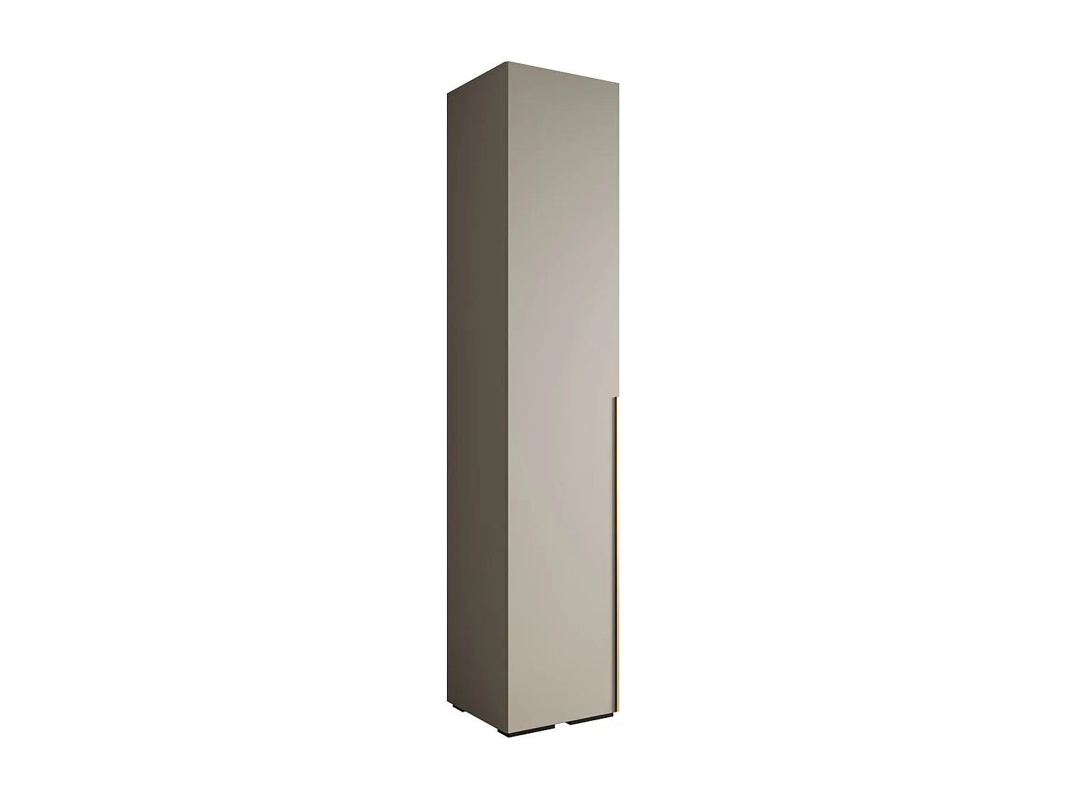 Inova 1 armoire à portes battantes 236,7/50/47 1 porte (Grigio/doré)
