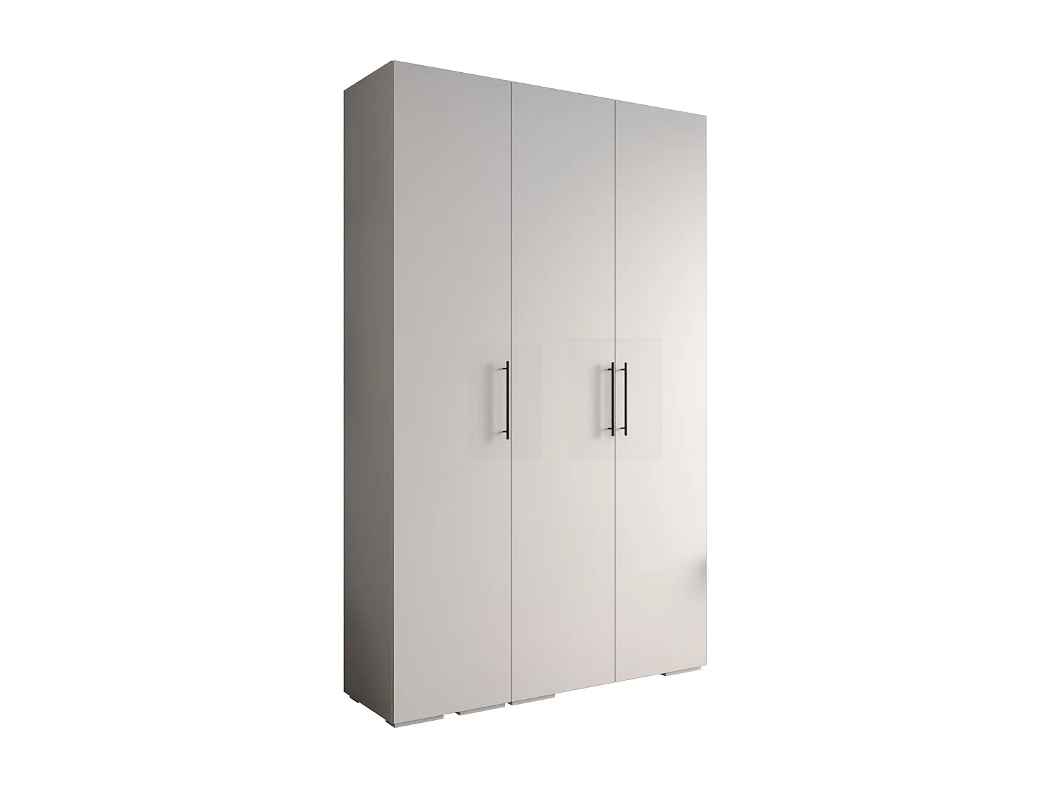 Armadio Inova 3 a ante battenti 236,7/150/47 3 porte (Bianco/Nero)