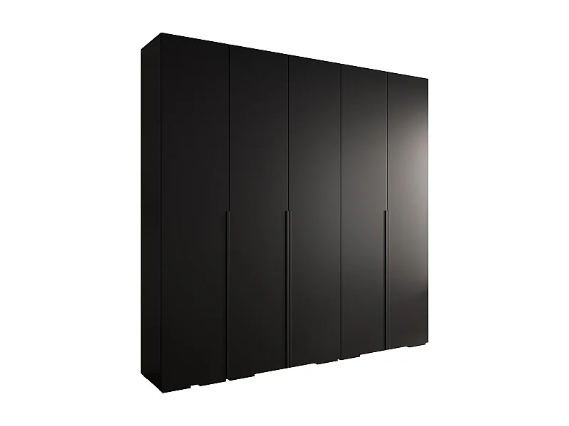 Inova 1 armoire à portes battantes 236,7/250/47 5 porte (Nero/Nero)