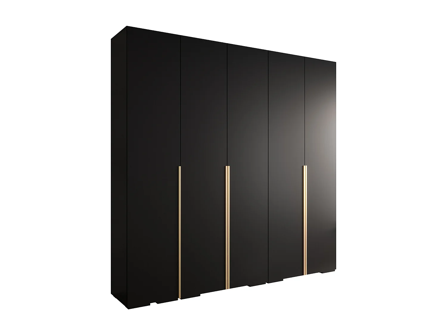 SCHWEBETÜRENSCHRANK INOVA 1 236,7/250/47 (Schwarz/Golden)