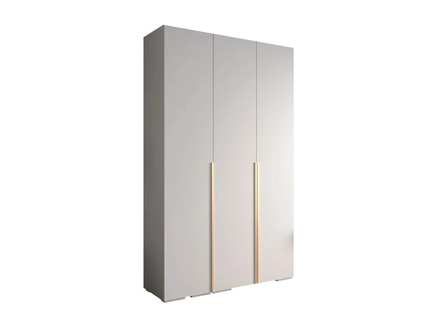 Inova 1 armoire à portes battantes 236,7/150/47 3 porte (Bianco/D'oro)