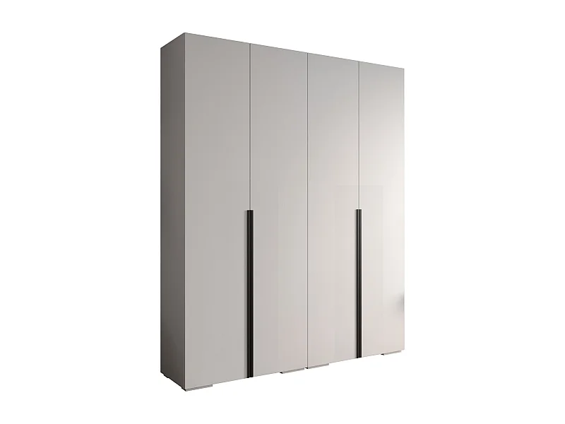 Inova 1 armoire à portes battantes 236,7/200/47 4 porte (blanc/Nero)