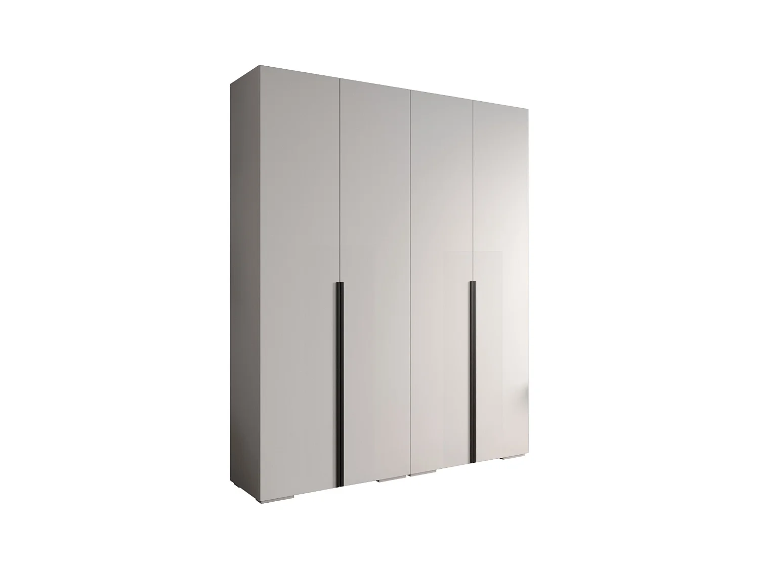 Inova 1 armoire à portes battantes 236,7/200/47 4 porte (blanc/Nero)