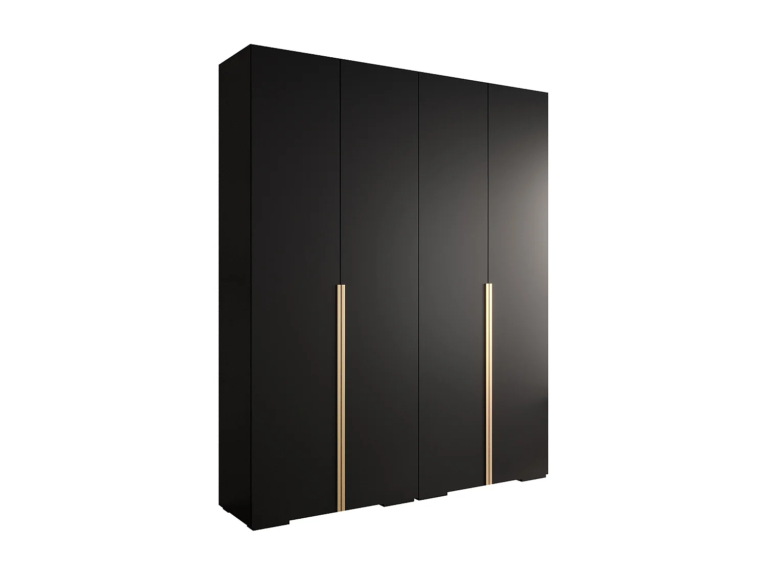 Inova 1 armoire à portes battantes 236,7/200/47 4 porte (Nero/D'oro)