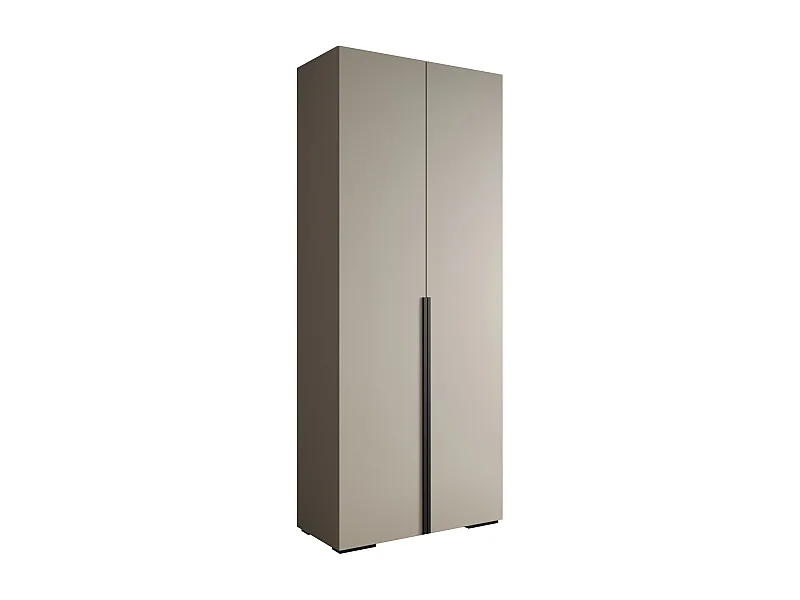 Inova 1 armoire à portes battantes 236,7/100/47 2 porte (Grigio/Nero)
