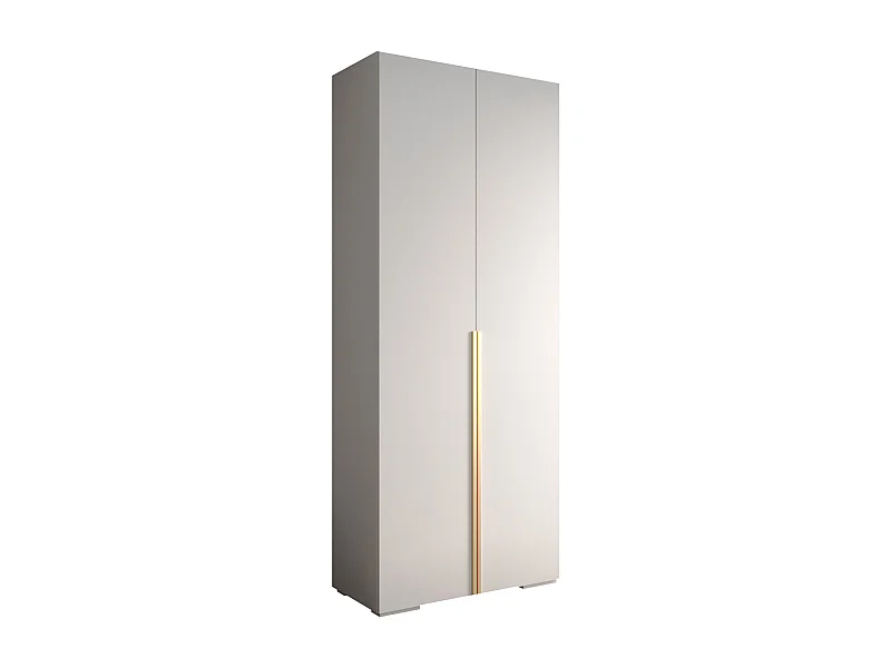 Inova 1 armoire à portes battantes 236,7/100/47 2 porte (Bianco/D'oro)