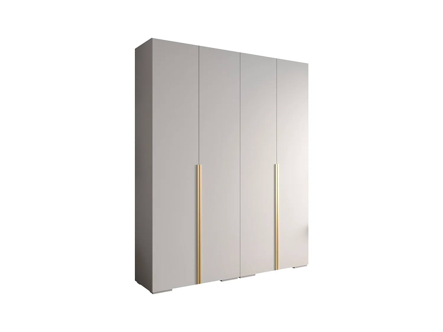 Inova 1 armoire à portes battantes 236,7/200/47 4 porte (blanc/doré)