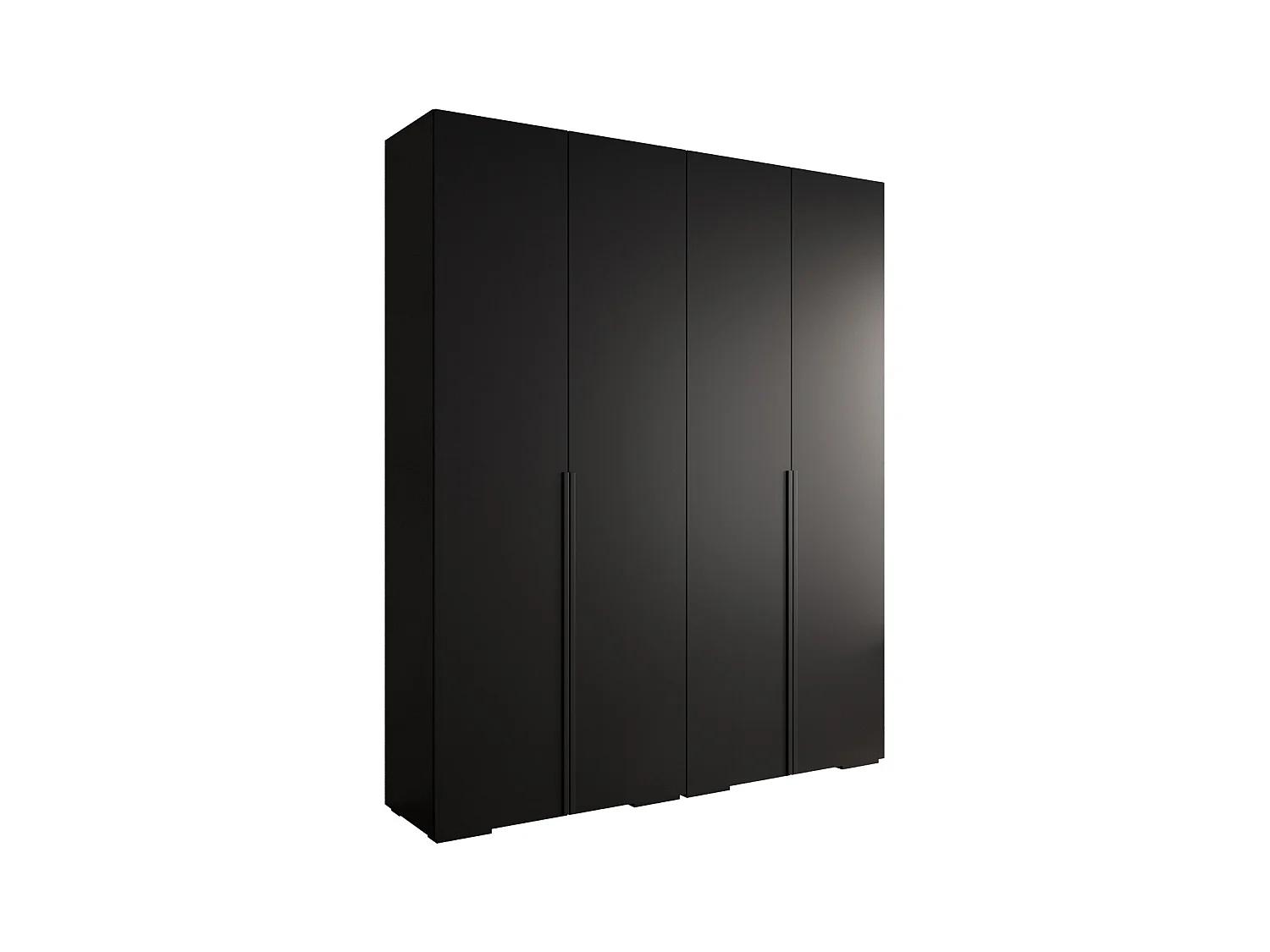 Inova 1 armoire à portes battantes 236,7/200/47 4 porte (Nero/Nero)
