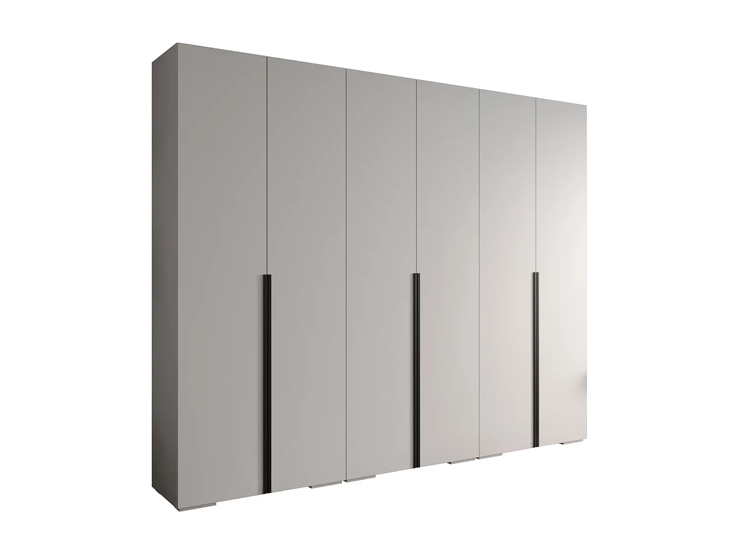 SCHWEBETÜRENSCHRANK INOVA 1 236,7/300/47 (Weiß/Schwarz)